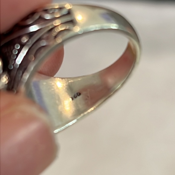 #253 Rose Chalcedony Poison ☠️ Ring 💍 Handcrafted Size 8.75 NWOT - Picture 7 of 14